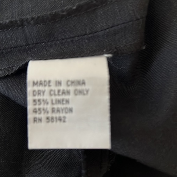 Talbots linen black dress sz 12 - Picture 8 of 8